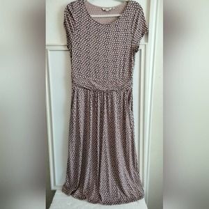 Boden Black and White Midi Dress